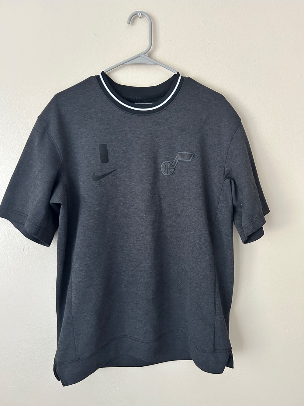 Nike NBA Utah Jazz On-Court Practice Shooting Shirt Gray Men's Size M